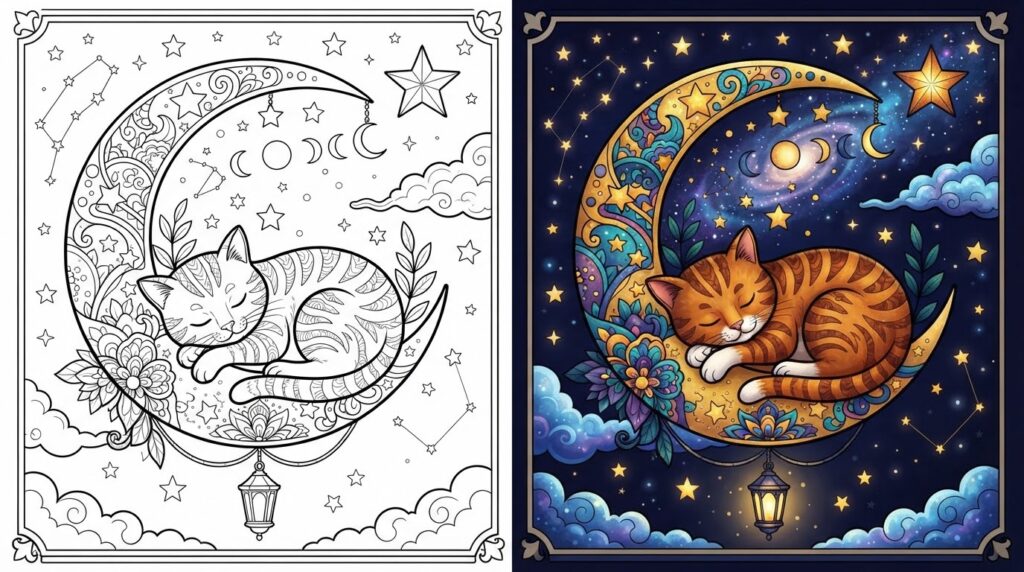 moon coloring pages