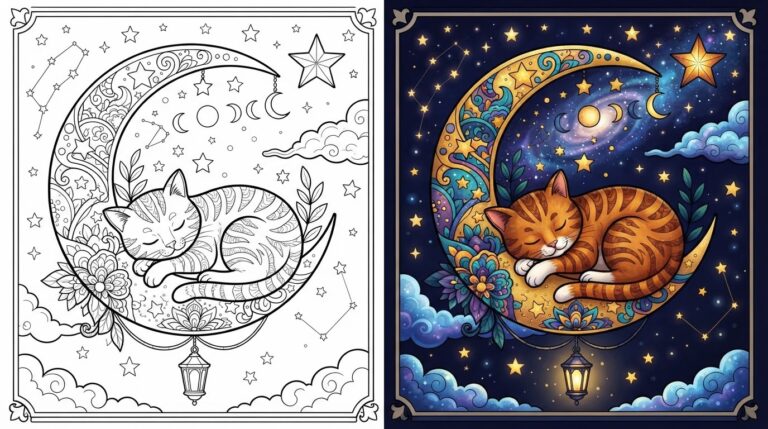 moon coloring pages